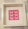 Butterfly Box Frame Pink